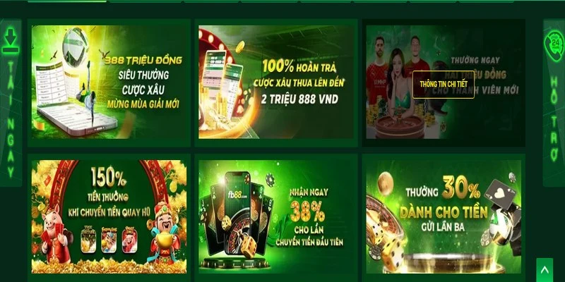 Các chương trình khuyến mại FB88 một phần làm nên thành công của sân chơi